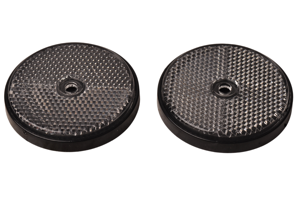 Cantonal Weißer Reflektor 60 mm Schraublöcher rund - 2 stück