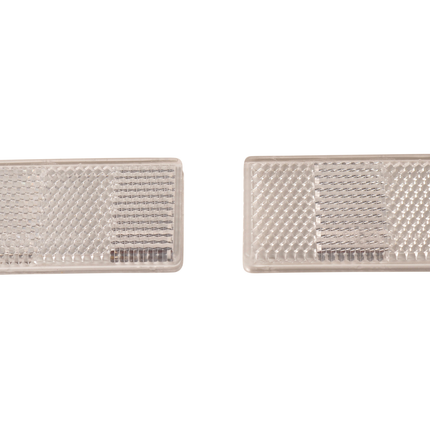Cantonal Weißer Reflektor 70x30 mm selbstklebend - Set aus 2 Stück