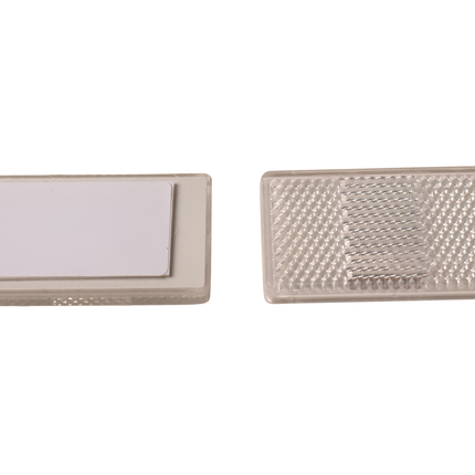 Cantonal Weißer Reflektor 70x30 mm selbstklebend - Set aus 2 Stück