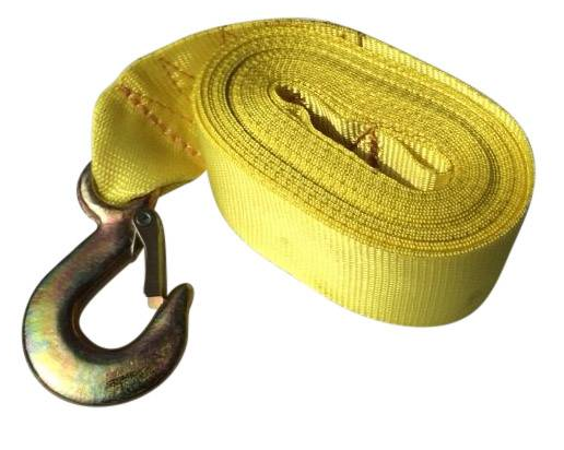 Cantonal Windengurt mit Sicherheitshaken gelb (5 cm x 6 Meter)