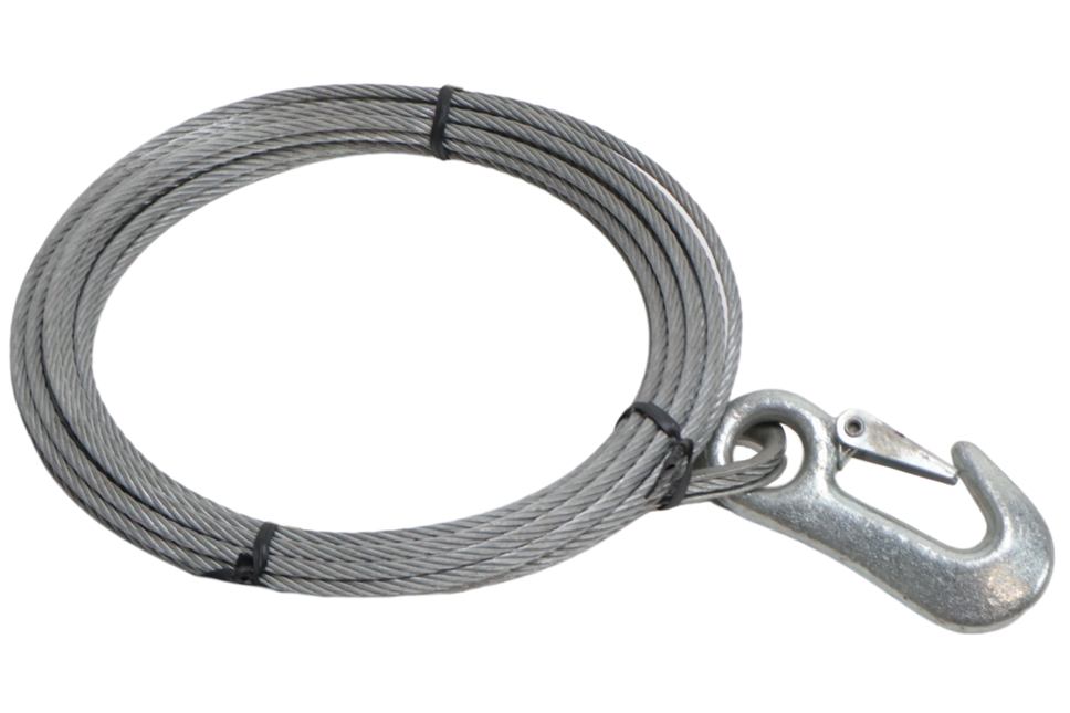 Cantonal Windenseil mit Haken (4 mm x 8,5 Meter)