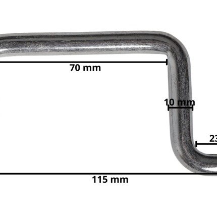 Cantonal Zurrbügel mit Gewindestange 10 mm 800 DaN - set von 4 Stück