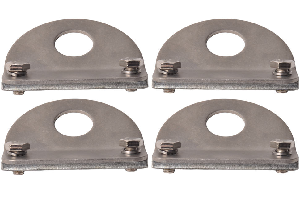 Cantonal Zurröse 90x74 mm - inklusive Gegenstück 90x18x6 mm - passend für Anssems Anhänger - Set von 4 Stück