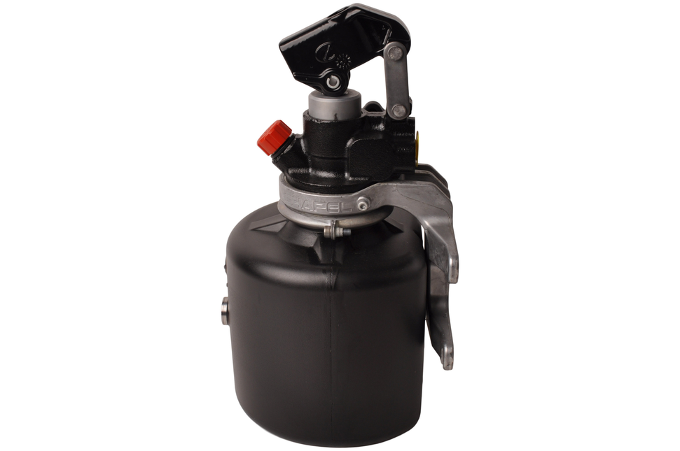Chapel hydraulique Handpumpe - verzinkt - 4-Liter-Behälter für Kipper