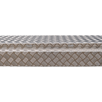 De Haan DE HAAN BOX HE - 1200x380x190 mm - wasser- und staubdichter Deichselbox aus Aluminium-Riffelblech - ausgestattet mit Spannschlössern