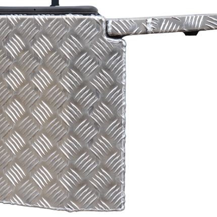 De Haan DE HAAN BOX PBV - wasser- und staubdichter Aluminium-Riffelblech Deichselbox 750x320x400 mm - ausgestattet mit Butterfly-Schloss