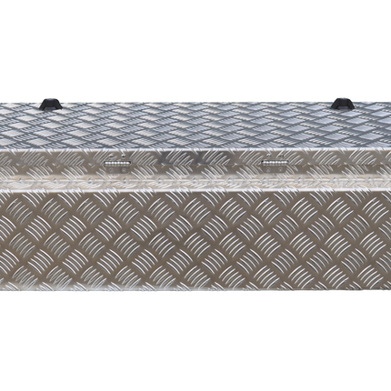 De Haan DE HAAN BOX WXV - 950x400x250 mm - wasser- und staubdichter Aluminium-Riffelblech Deichselbox - mit Butterfly-Schloss