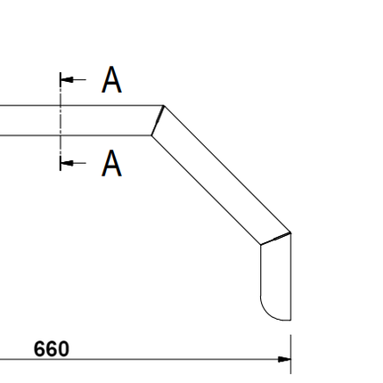 De Haan De Haan HMAQ 2066 12 Zoll - Aluminium Riffelblech Kotflügel