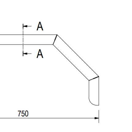 De Haan De Haan HMAQ 2075 - Aluminium-Riffelblech-Kotflügel