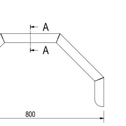 De Haan De Haan HMAQ 2280 - Aluminium-Riffelblech-Kotflügel
