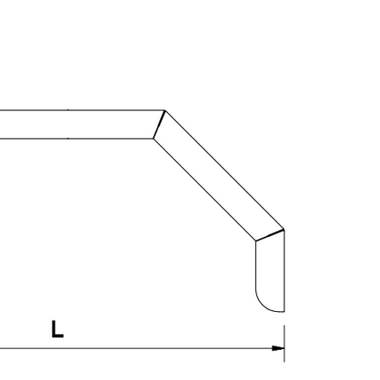 De Haan De Haan HMAQ 2380 - Aluminium-Riffelblech-Kotflügel