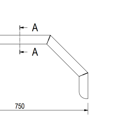 De Haan De Haan HMAQ 2475 - Aluminium-Riffelblech-Kotflügel