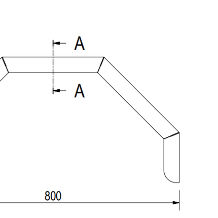 De Haan De Haan HMAQ 2480 - Aluminium-Riffelblech-Kotflügel
