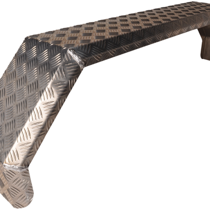 De Haan De Haan THMAQ 24150 - Aluminium-Riffelblech Tandem kotflügel - 5-kantig