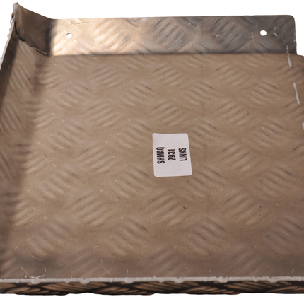 De Haan Halbes Kotflügel links - 310x290 mm - Aluminium Riffelblech Material - geeignet für Hapert Anhänger