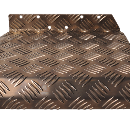 De Haan Halbes Kotflügel rechts - 310x290 mm - Aluminium Riffelblech Material - geeignet für Hapert Anhänger