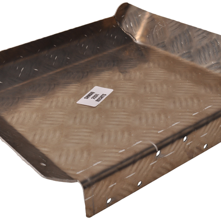 De Haan Halbes Kotflügel rechts - 310x290 mm - Aluminium Riffelblech Material - geeignet für Hapert Anhänger