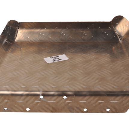 De Haan Halbes Kotflügel rechts - 310x290 mm - Aluminium Riffelblech Material - geeignet für Hapert Anhänger