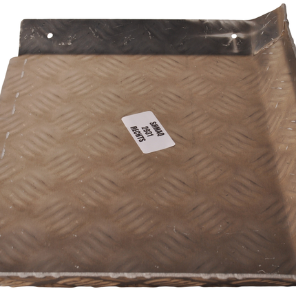 De Haan Halbes Kotflügel rechts - 310x290 mm - Aluminium Riffelblech Material - geeignet für Hapert Anhänger