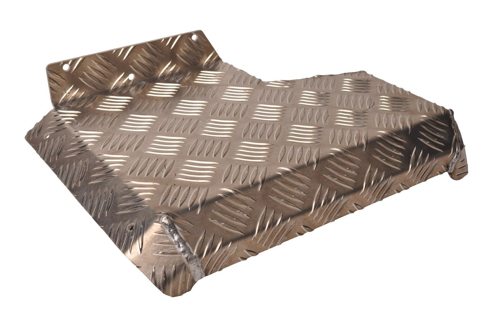 De Haan Halbes Kotflügel rechts - 340x290 mm - Aluminium Riffelblech Material - geeignet für Hapert Kipper