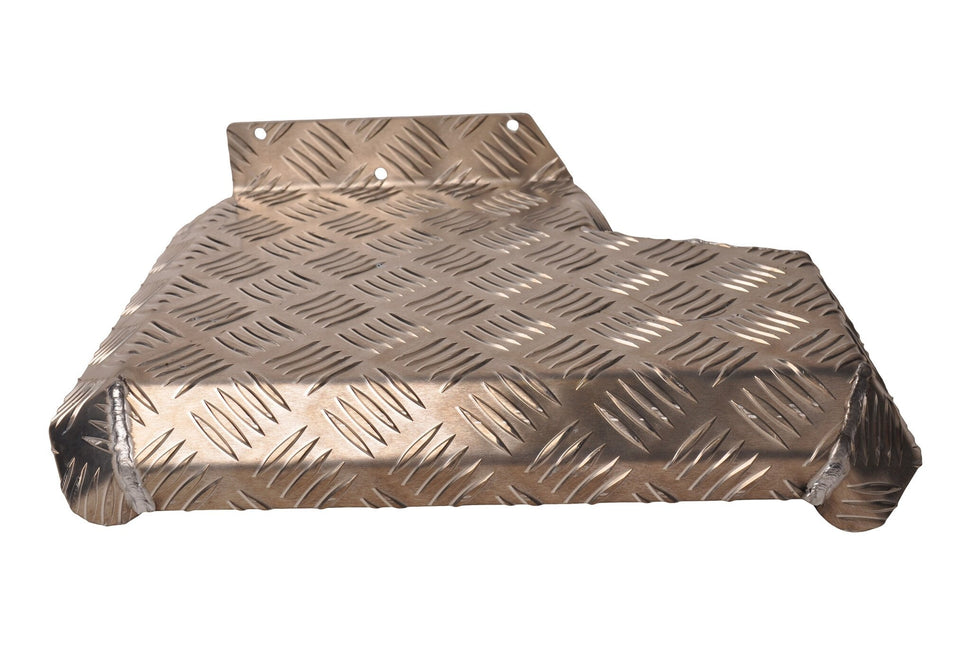 De Haan Halbes Schutzblech rechts 340x290 mm - geeignet für Hapert Kipper - Aluminium Riffelblech Material