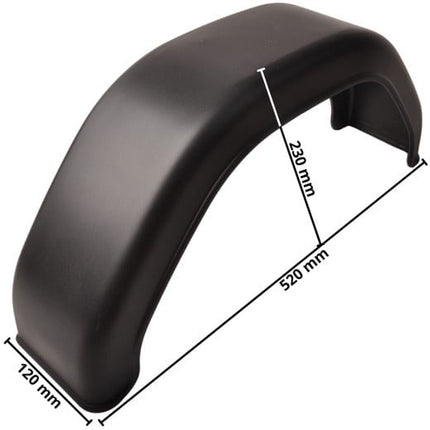 De Haan Original Stema Kotflügel 10 Zoll - 520x120x230 mm - Umfang 770 mm