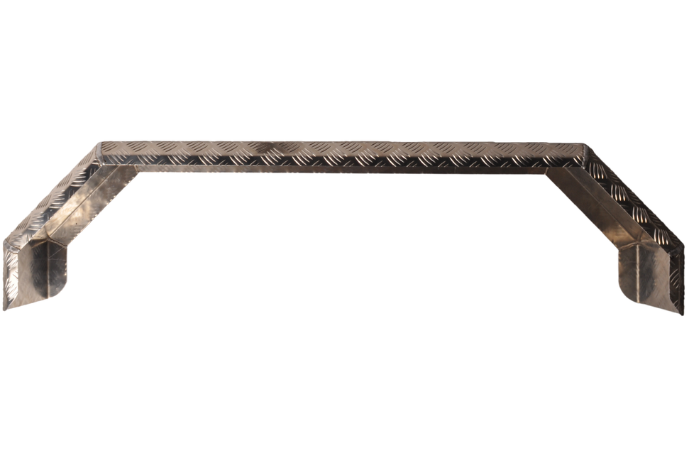 De Haan Tandem Kotflügel - 1400x200x350 mm - Aluminium Riffelblech - 5-kantig