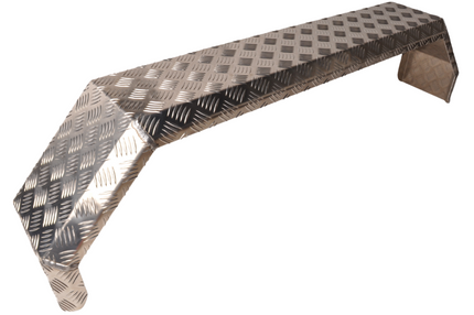 De Haan Tandem Kotflügel - 1400x220x350 mm - 5-kantig