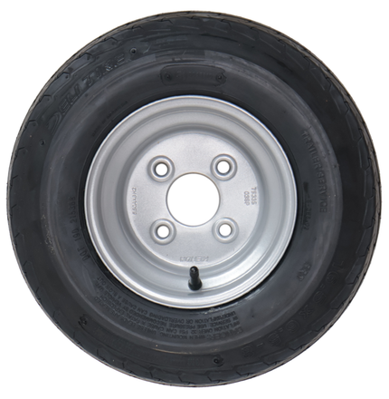 Deli Tire Komplettrad Anhänger - 16.5x6.50-8 - Lochkreis: 4x100 - Tragfähigkeit: 360 kg - Nabendurchmesser: 60 mm - 6PR