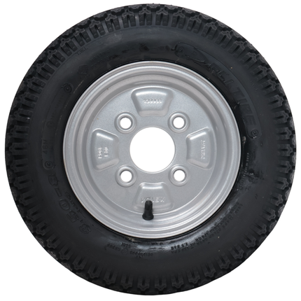 Deli Tire Komplettrad Anhänger - 3.50-8 - Lochkreis: 4x100 - Tragfähigkeit: 170 kg - Nabendurchmesser: 60 mm - 4PR
