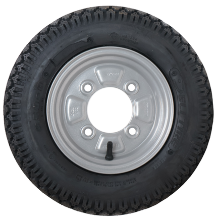 Deli Tire Komplettrad Anhänger - 3.50-8 - Lochkreis: 4x115 - Tragfähigkeit: 170 kg - Nabendurchmesser: 85 mm - 4PR