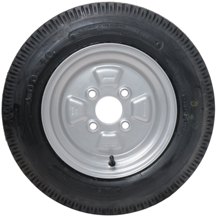 Deli Tire Komplettrad Anhänger - 4.00-10 - Lochkreis: 4x100 - Tragfähigkeit: 345 kg - Nabendurchmesser: 60 mm - 6PR
