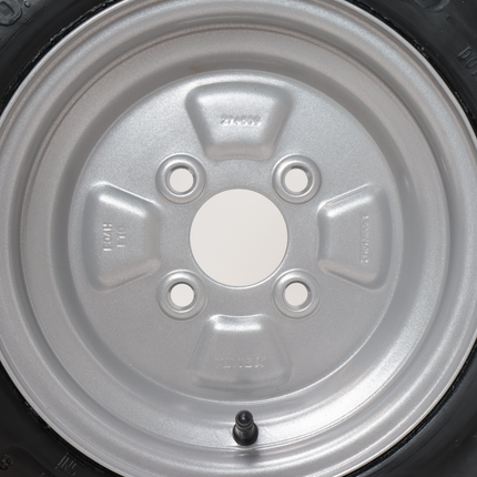 Deli Tire Komplettrad Anhänger - 4.00-10 - Lochkreis: 4x100 - Tragfähigkeit: 345 kg - Nabendurchmesser: 60 mm - 6PR