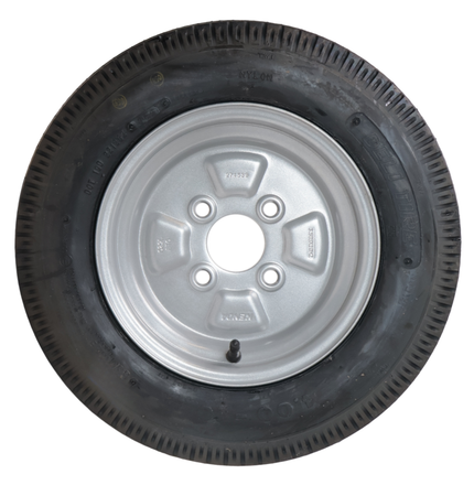Deli Tire Komplettrad Anhänger - 4.00-10 - Lochkreis: 4x100 - Tragfähigkeit: 275 kg - Nabendurchmesser: 60 mm - 4PR