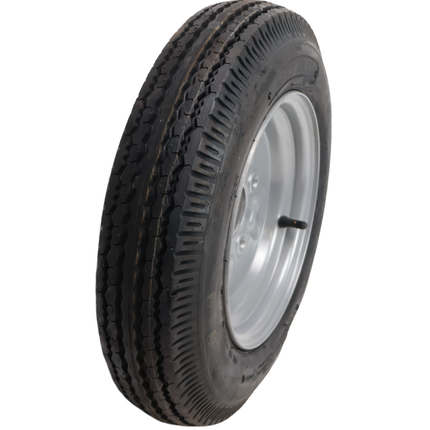Deli Tire Komplettrad Anhänger - 4.00-10 - Lochkreis: 4x100 - Tragfähigkeit: 275 kg - Nabendurchmesser: 60 mm - 4PR
