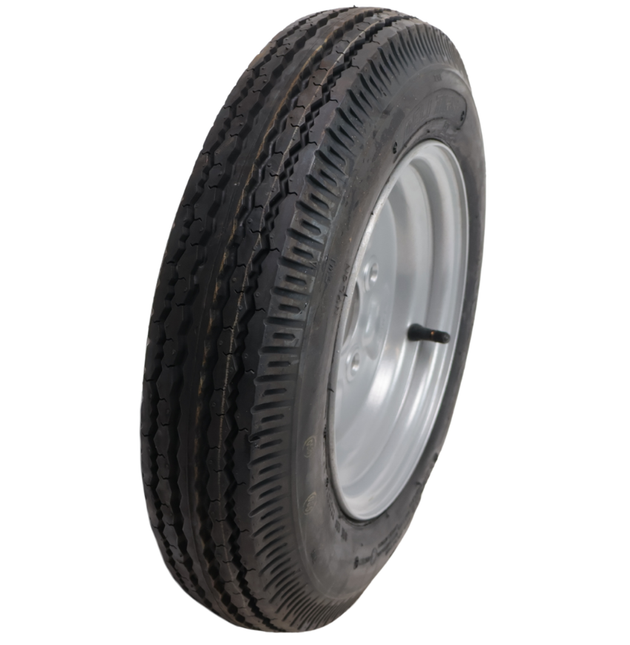 Deli Tire Komplettrad Anhänger - 4.00-10 - Lochkreis: 4x100 - Tragfähigkeit: 275 kg - Nabendurchmesser: 60 mm - 4PR