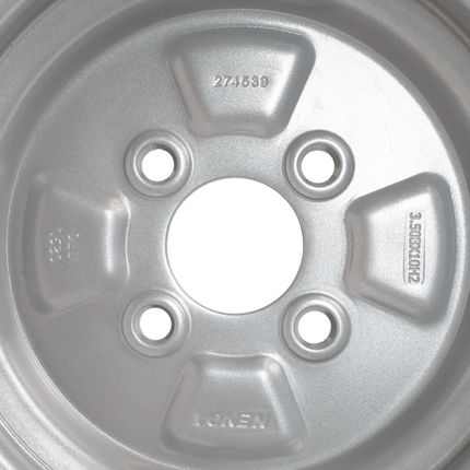 Deli Tire Komplettrad Anhänger - 4.00-10 - Lochkreis: 4x100 - Tragfähigkeit: 275 kg - Nabendurchmesser: 60 mm - 4PR