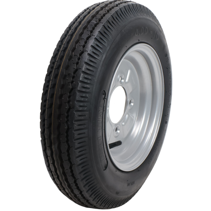 Deli Tire Komplettrad Anhänger - 4.00-10 - Lochkreis: 4x115 - Tragfähigkeit: 275 kg - Nabendurchmesser: 85 mm - 4PR