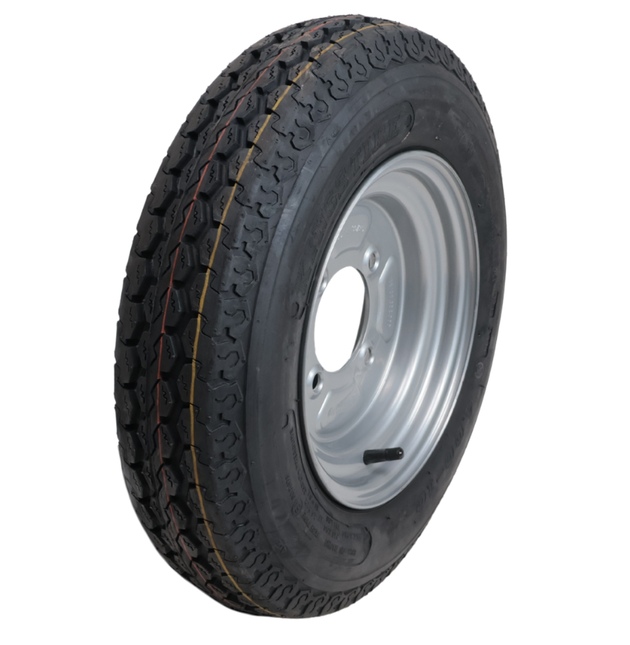 Deli Tire Komplettrad Anhänger - 4.00-10 - Lochkreis: 4x115 - Tragfähigkeit: 345 kg - Nabendurchmesser: 85 mm - 6PR