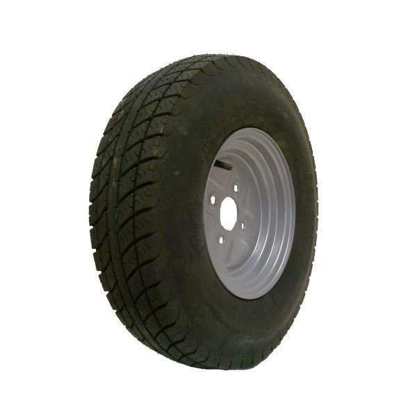 Deli Tire Komplettrad Anhänger - 5.20-10 - Lochkreis: 4x100 - Tragfähigkeit: 280 kg - Nabendurchmesser: 60 mm - 4PR