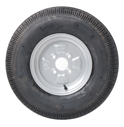 Deli Tire Komplettrad Anhänger - 5.20-10 - Lochkreis: 4x100 - Tragfähigkeit: 280 kg - Nabendurchmesser: 60 mm - 4PR