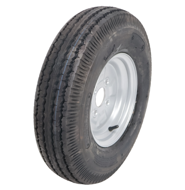 Deli Tire Komplettrad Anhänger - 5.20-10 - Lochkreis: 4x100 - Tragfähigkeit: 280 kg - Nabendurchmesser: 60 mm - 4PR