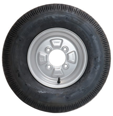 Deli Tire Komplettrad Anhänger - 5.20-10 - Lochkreis: 4x115 - Tragfähigkeit: 355 kg - Nabendurchmesser: 85 mm - 4PR