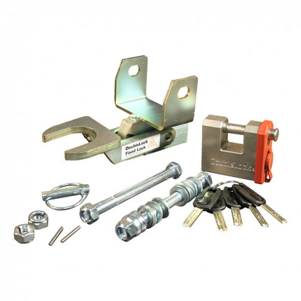 DoubleLock DoubleLock EM350 Fixed Lock - SCM-geprüftes Unterbau-Deichselschloss für gebremste Kupplungen