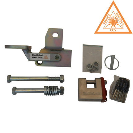 DoubleLock DoubleLock EM350 Fixed Lock - SCM-geprüftes Unterbau-Deichselschloss für gebremste Kupplungen