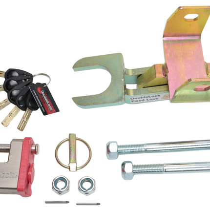DoubleLock DoubleLock EM350 Fixed Lock - SCM-geprüftes Unterbau-Deichselschloss für gebremste Kupplungen
