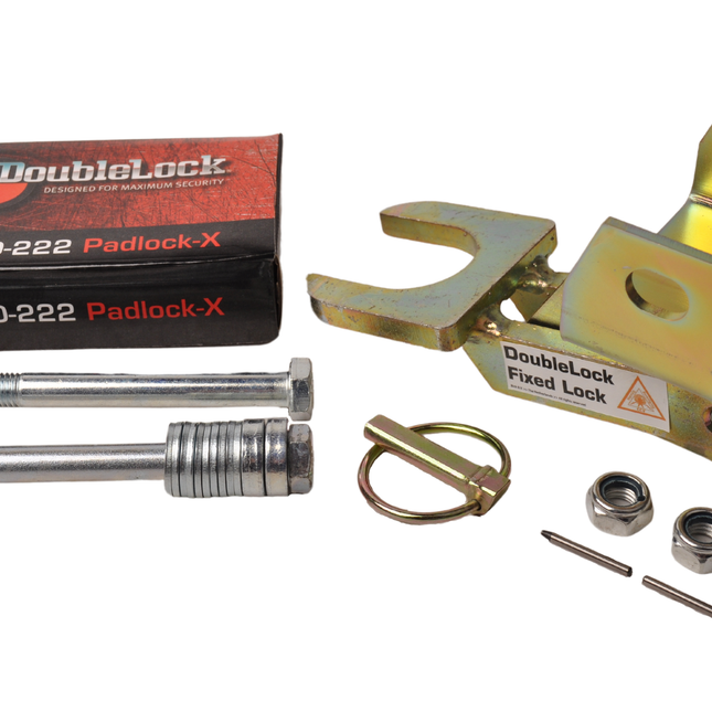 DoubleLock DoubleLock Typ C Fixed Lock - SCM-geprüftes Unterbau-Deichselschloss für gebremste Kupplungen