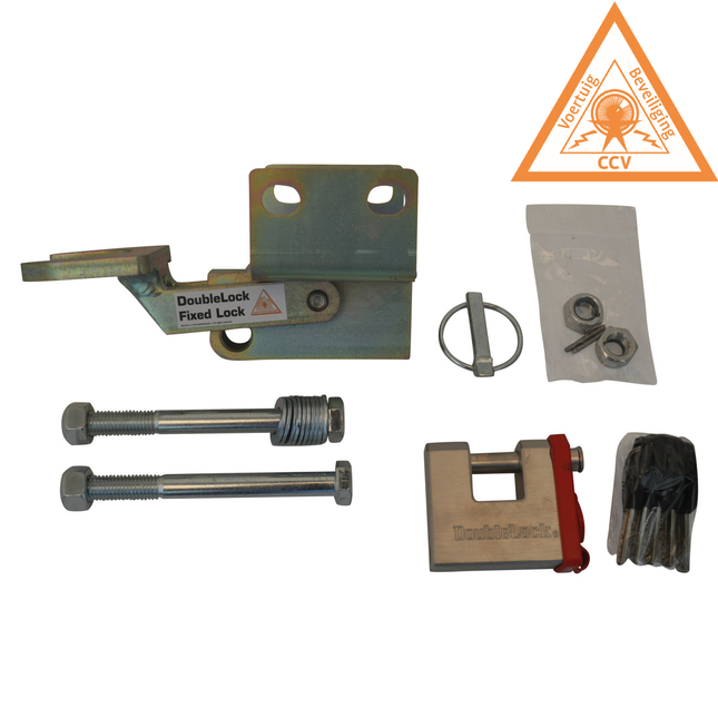 DoubleLock DoubleLock WAK35 Fixed Lock - SCM-geprüftes Unterbau-Deichselschloss für gebremste Kupplungen