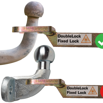 DoubleLock DoubleLock WAK35 Fixed Lock - SCM-geprüftes Unterbau-Deichselschloss für gebremste Kupplungen