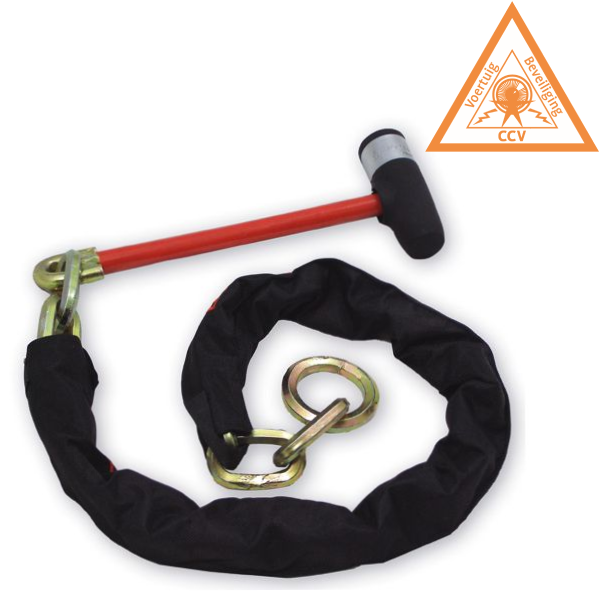 DoubleLock Kettenschloss/Loop Chain - 130 cm lang - SCM-geprüft - Radklemmfunktion